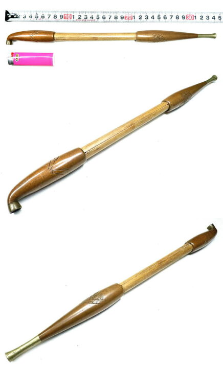 楽天市場】【送料無料】極太 鷹文彫刻キセル 大型 煙管約長辺33.5cm 