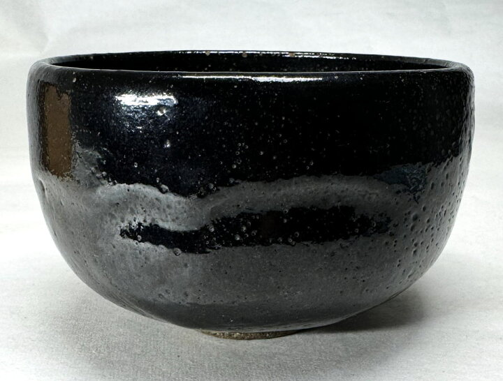 楽天市場】【送料無料】江戸時代後期 紫野焼鶴亭 黒楽茶碗 共箱時代物 