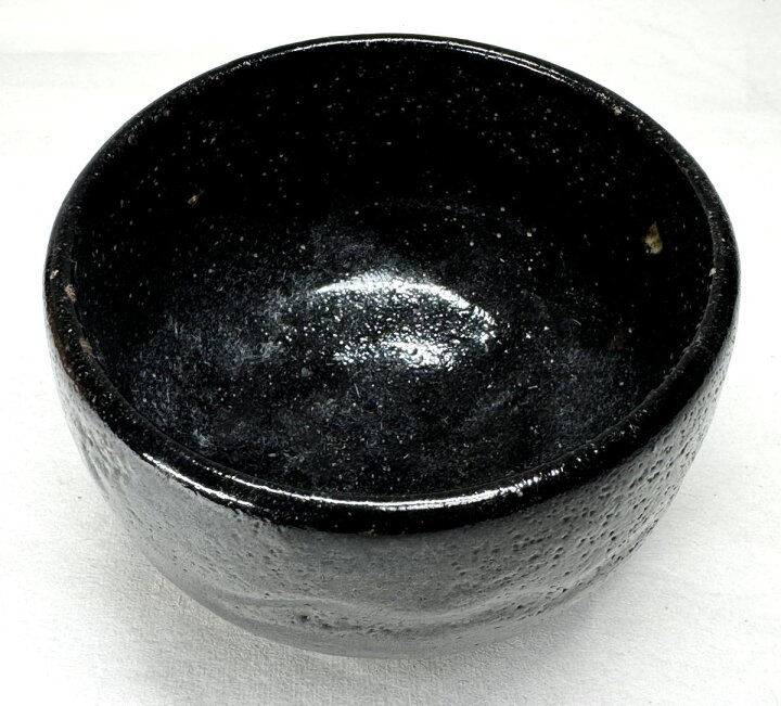 楽天市場】【送料無料】江戸時代後期 紫野焼鶴亭 黒楽茶碗 共箱時代物 