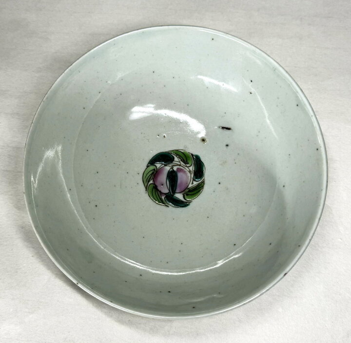 清 同治時代 粉彩花卉紋碗 歴史唐物 琺瑯彩 伝世品焼物 ウブ品 WWTT109