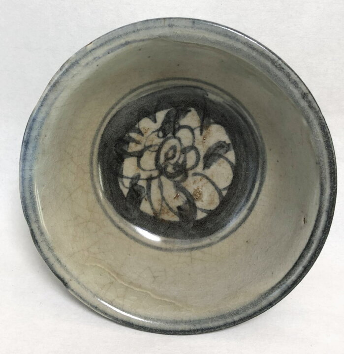 楽天市場】【送料無料】明時代 古染付唐草紋様茶碗 伝世品焼物青花 