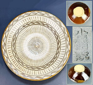 【送料無料】小鹿田焼大鉢 約直径37cm焼物 入手困難 骨董 日本古玩(旧家蔵出し) 威龍彩雲通販