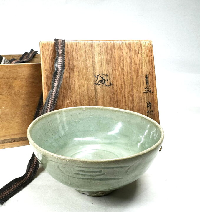 楽天市場】【送料無料】宋時代 龍泉窯青磁刻花茶碗箱付 時代品 伝世品 