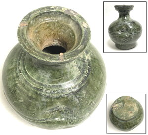 【送料無料】中国・後漢時代 1世紀漢緑釉 緑釉壷伝世品焼物 保証 ウブ品煎茶道具 中国古玩 美術骨董品 古美術品(旧家蔵出し) 威龍彩雲通販