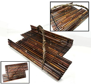 【送料無料】斑竹敷台(花台) 斑竹筏華道 敷板 お菓子盆竹細工 茶道 茶室 時代物骨董 日本古美術 細密細工ウブ品 (旧家蔵出し) 威龍彩雲通販