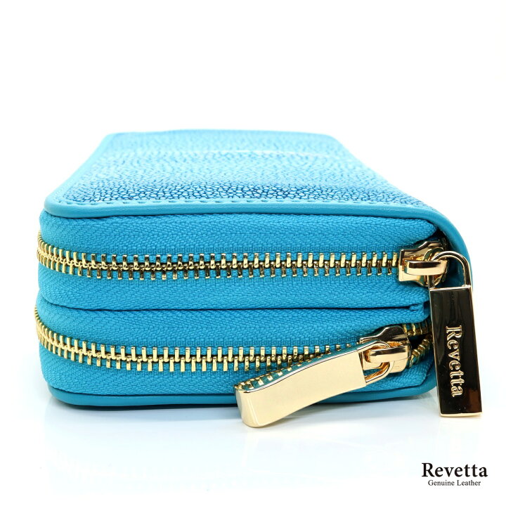 楽天市場】[Revetta]エイ革 長財布 ダブルラウンドファスナー 