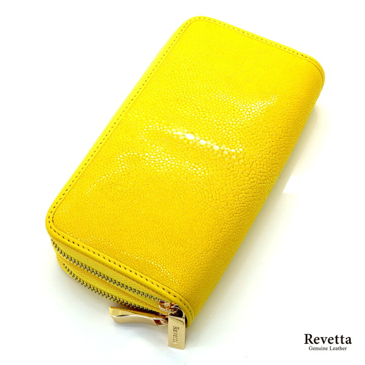 楽天市場】[Revetta]エイ革 長財布 ダブルラウンドファスナー  