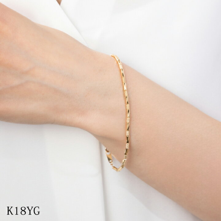 楽天市場】プラチナ ブレスレット レディース 可愛い ゴールド 18k 18 
