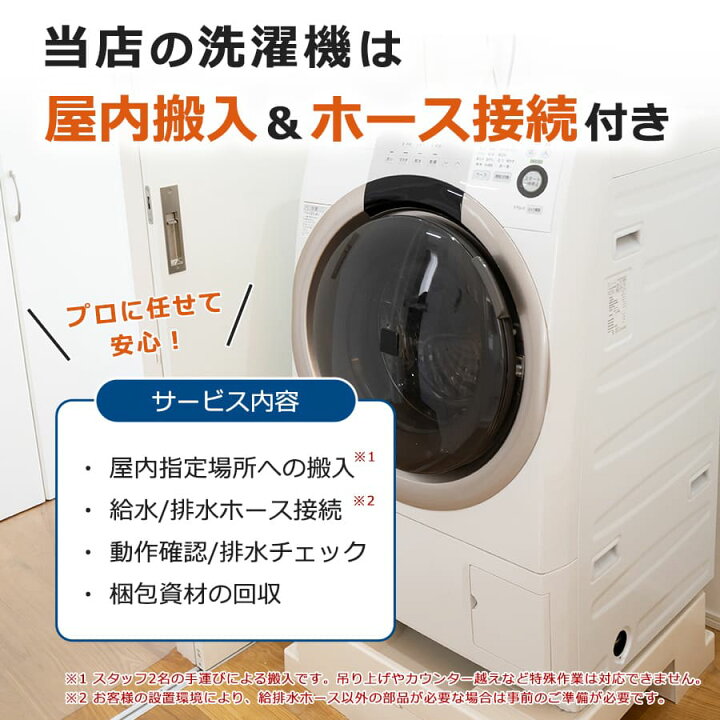 楽天市場】【中古｜搬入設置込み｜6ヶ月保証】 Panasonic ドラム式 
