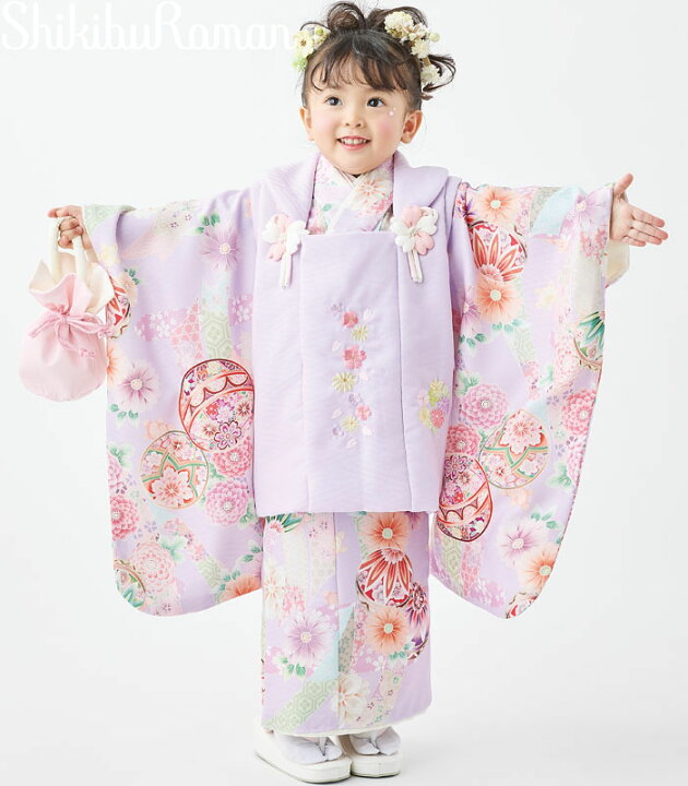 楽天市場】七五三 753 着物 3歳 女の子 被布セット 式部浪漫 ブランド 