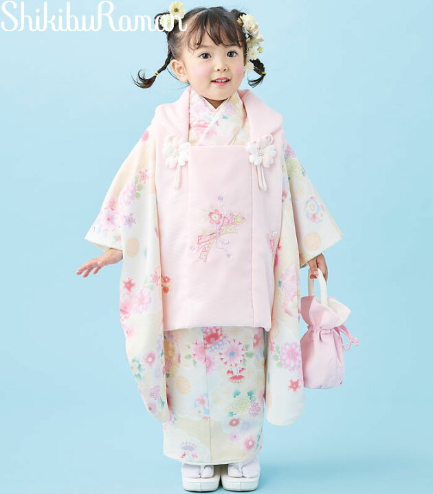 楽天市場】七五三 753 着物 3歳 女の子 被布セット 式部浪漫 ブランド 