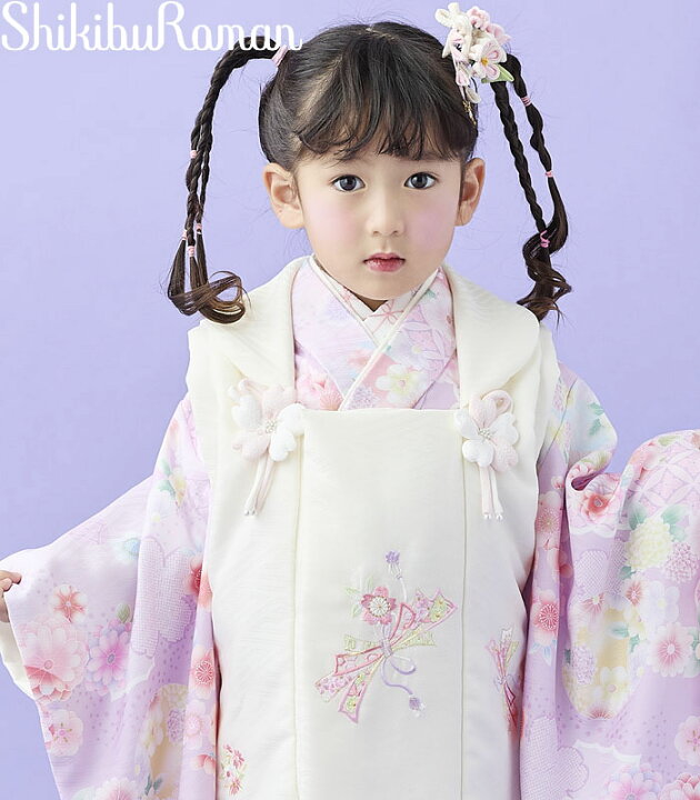 楽天市場】七五三 753 着物 3歳 女の子 被布セット 式部浪漫 ブランド 