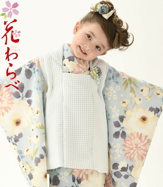 楽天市場】七五三 着物 3歳 女の子 被布セット 花わらべ ブランド WN-9 