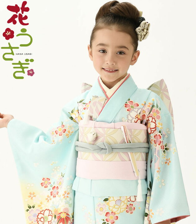 楽天市場】七五三 着物 7歳 女の子 着物フルセット 花うさぎ ブランド 
