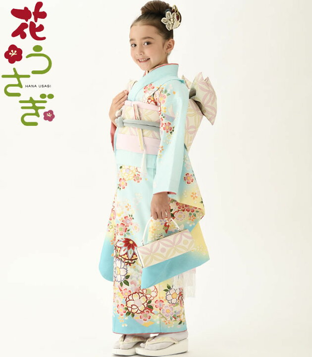 楽天市場】七五三 着物 7歳 女の子 着物フルセット 花うさぎ ブランド 