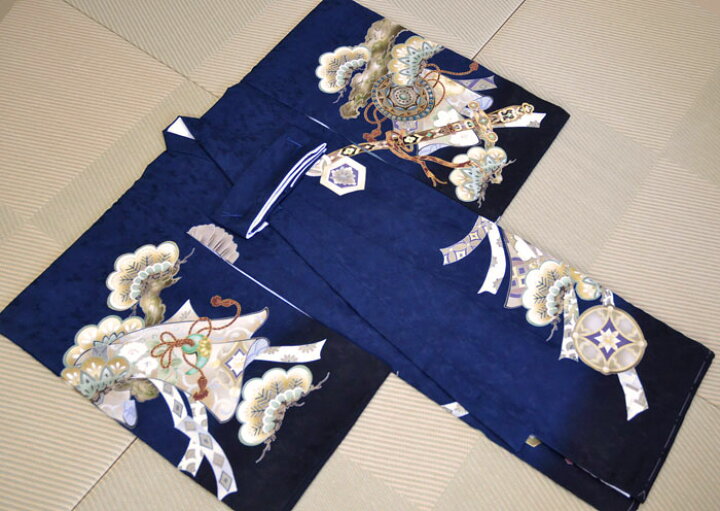 楽天市場】お宮参り 男の子 着物 男児 正絹 初着 産着 お祝い着 鷹  