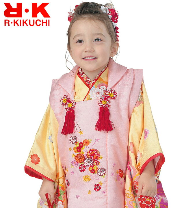 楽天市場】七五三 着物 3歳 女の子 被布セット RK リョウコキクチ  