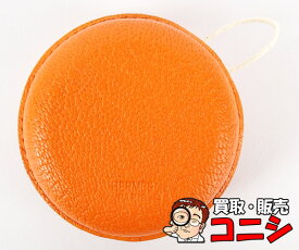 【質コニシ】【HERMES/エルメス】ヨーヨー オレンジ グッズ 玩具 オモチャ ホビー 箱付き【送料無料】j2504b