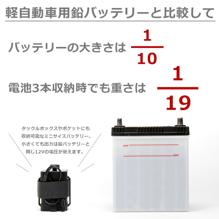 楽天市場 12v バッテリー 小型 リチウムイオン電池 3本仕様 電池別売り 集魚灯 バッテリー 自作 作業灯 テープライト 5v 自転車 ライト などに Led作業灯 集魚灯のksガレージ