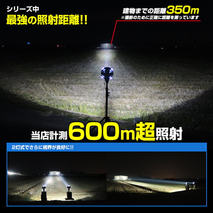 楽天市場】HID サーチライト 55w 12v 24v 電源 スポット照射 昆虫採集 