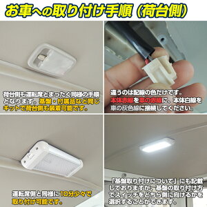 楽天市場 ハイエース 0系 Led ルームランプ 爆光 960lm 9 5w Hiace Dx用 取り付けキット 車内灯 キャンピングカー バンコン 室内灯 キャブコン カスタム Diy ラゲッジランプ ドライバー1本で簡単取付け 汎用 ルームライト トラック 軽貨物 ホロ にもお使い頂けます