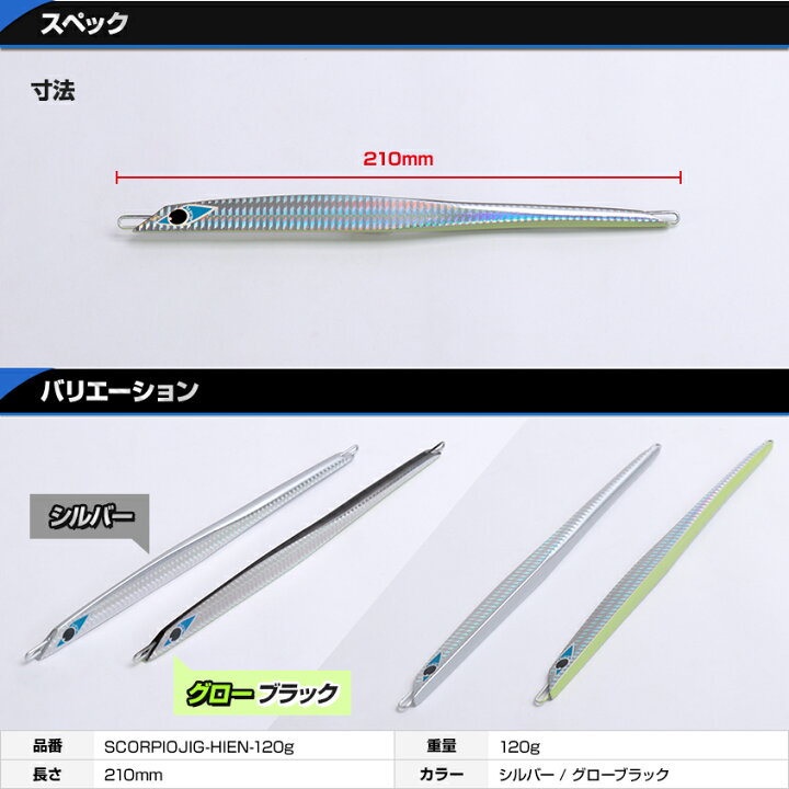 楽天市場 ジグ 1ｇ オフショア ジギング ブリ ヒラマサ カンパチ カツオ シイラ 青物 おすすめ ジギングジグ グローブラック Or シルバー 2色をご用意 210mm ロング メタルジグ 近海 ライトジギング 電動ジギング にも Ksガレージオリジナル Led作業灯 集魚灯のks