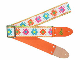 ギターストラップ Elara Straps Happy Daisy Tangerine Ultrasuede [送料無料!]