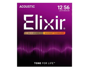 �A�R�[�X�e�B�b�N�� Elixir NANOWEB Coating 80/20 Bronze Light-Medium [��������!]�ysmtb-TK�z