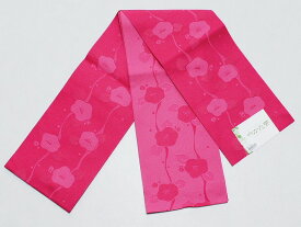 女性用浴衣帯　ゆかた単衣帯　日本製　洗える浴衣帯　D・M便送料無料　ピンク色のゆかた帯　B8476-53