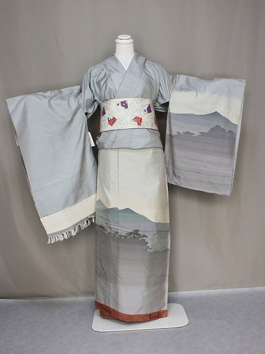 楽天市場】訳あり紬の訪問着 未仕立 つむぎの着物 未仕立の訪問着 当店  