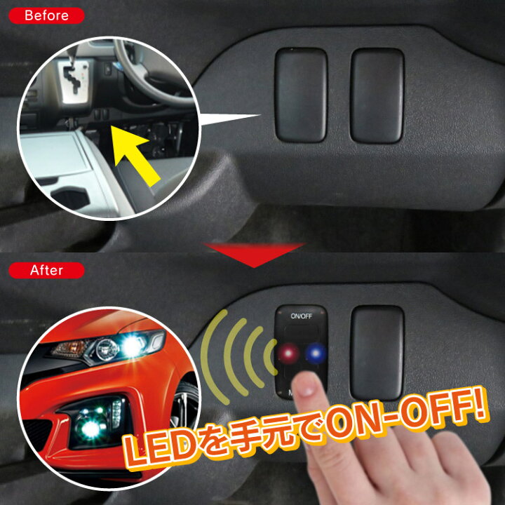 楽天市場 ワイヤレス スイッチ キット スズキ マツダ車専用 Led点灯機能付き フォグランプ デイライト スイッチホール カバー アルトha25 ワゴンr Mh34s Mh23s パレット Mk21 アルトラパン He21 He22 フレア Mh34 Azワゴン Mh23 パーツ カスタム ドレスアップ 改造