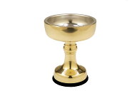仏飯器　上磨　＃5　ステンレス落とし付［仏具］