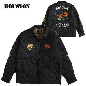 HOUSTON �q���[�X�g�� �����Y �x�g�W���� �X�J�W���� �X�[�x�j�A�W���P�b�g �J���[�FBLACK �^�C�K�[ �h�J �A�E�^�[ ���J�r���[ Rockabilly 50's �A���J�W �t�@�b�V���� �t �H �~ ��������