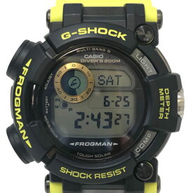 カシオ CASIO G SHOCK Gショック FROGMAN フロッグマン 海上保安制度創設70周年 記念モデル コラボレーションモデル 海上保安庁 タフソーラー 腕時計 クオーツ GWF D1000JCG 9JR【中古】【新品同様】【美品】