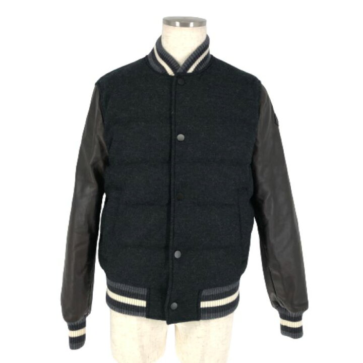 楽天市場】モンクレール MONCLER レザー切替デザイン スタジャン型  