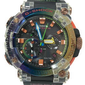 カシオ CASIO G SHOCK Gショック FROGMAN フロッグマン ボルネオ レインボー トード ソーラー電波 腕時計 クオーツ GWF A1000BRT 1AJR【中古】【新品同様】【美品】