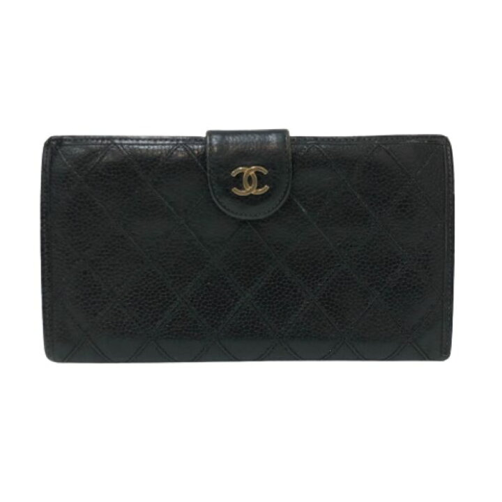 楽天市場】シャネル CHANEL ビコローレ キャビアスキン がま口 