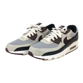 ナイキ NIKE AIR MAX90 エアマックス90 スニーカー DQ4071 004 ウルフグレー バーガンディ【中古】【美品】