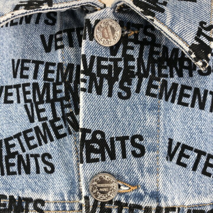 楽天市場】ヴェトモン VETEMENTS 2022SS スタンプロゴデニムジャケット  