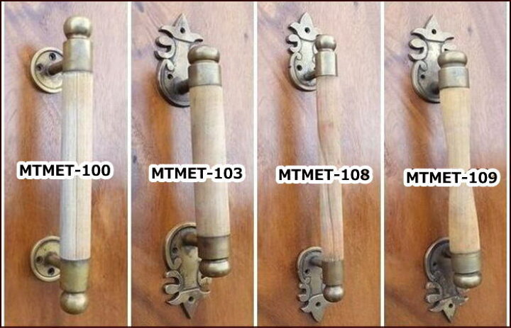 楽天市場】アンティーク ドアノブ 真鍮 MTMET-108 天然木 ドアハンドル 