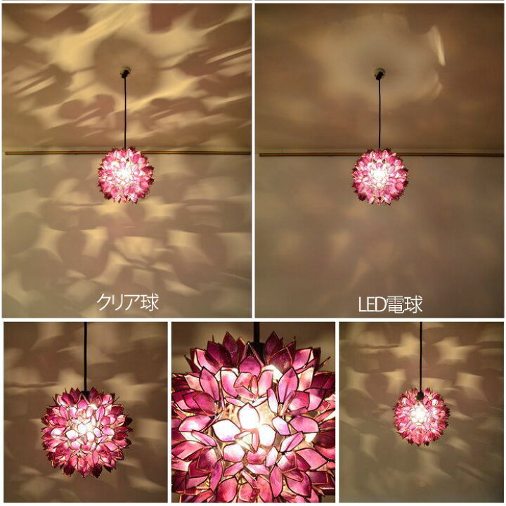 楽天市場】【LED電球標準】吊り下げ照明 ＜ブンガアピ＞ 25cm×25cm E26 