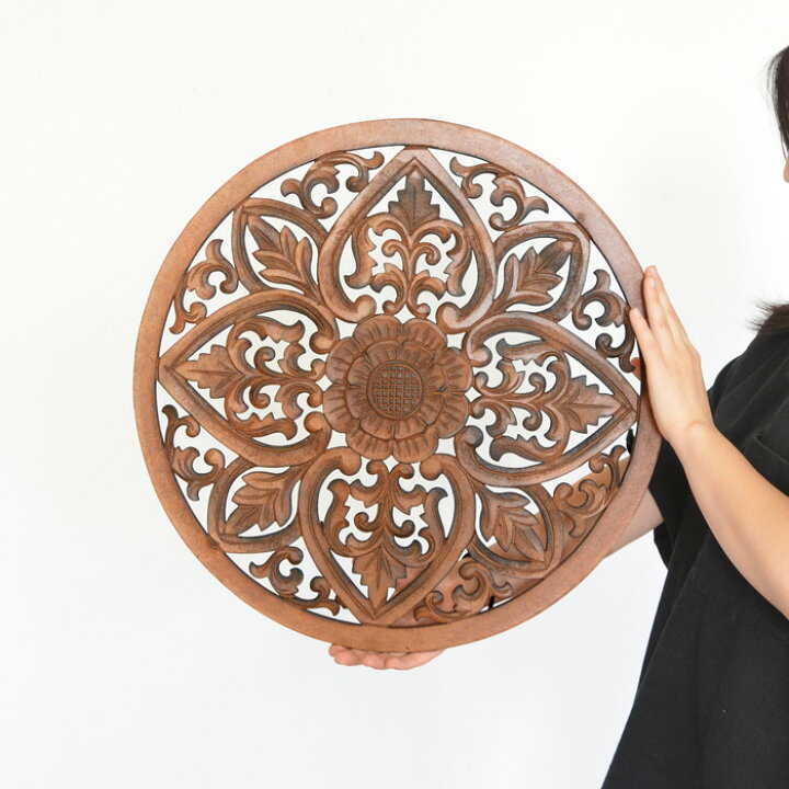 楽天市場】MDFレリーフ アートパネル [直径：50cm] ラウンド A Te Manaia レリーフアート 木製 LARGE FRAMED MANAIA