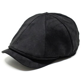 形のきれいな ハンチング メンズ キャスハンチング キャスケット メンズ 帽子 大きいサイズ ゴルフハンチング帽 ベレー ベレー帽 RUBEN ルーベン BLACK COLLECTION フェイクスウェード ハンチング