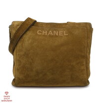 CHANEL ベージュ スエード ショルダーバッグ難あり