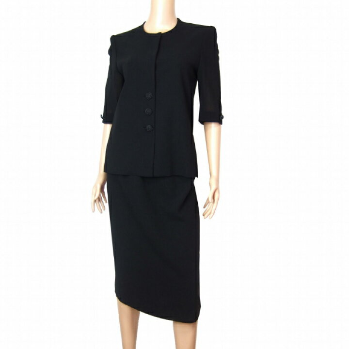 楽天市場】美品【中古】ニナリッチ NINA RICCI 上品ブラックフォーマル  