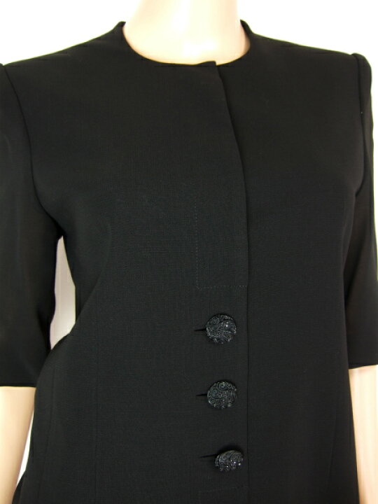 楽天市場】美品【中古】ニナリッチ NINA RICCI 上品ブラックフォーマル 