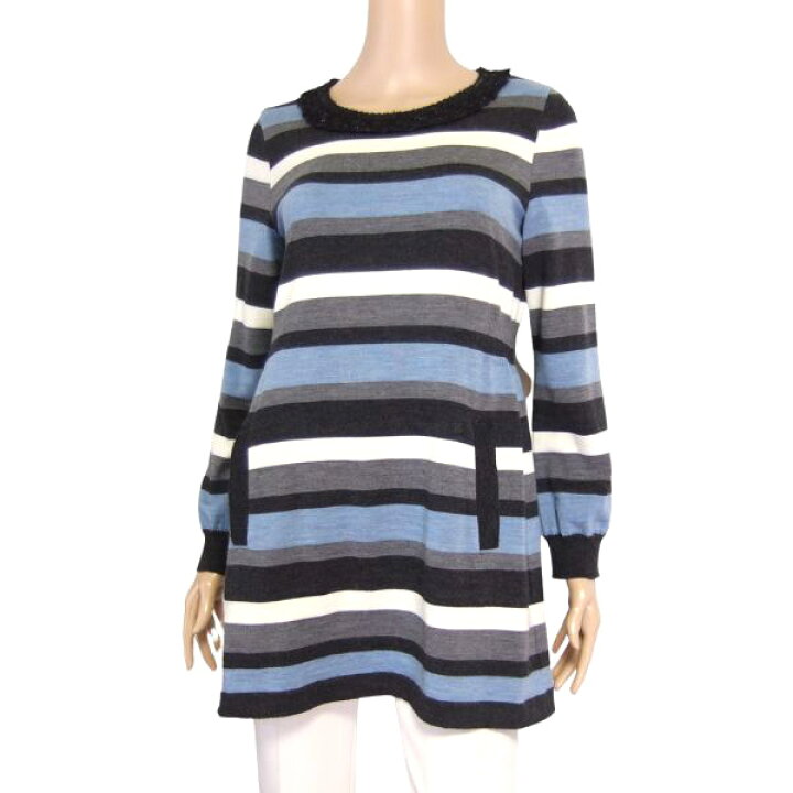 楽天市場】美品【中古】レリアン Leilian ニットチュニック チュニック 