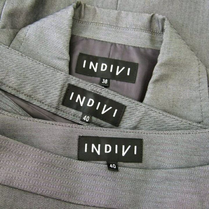 楽天市場】美品【中古】インディヴィ INDIVI パンツスーツ スカート 