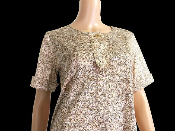 楽天市場】美品【中古】ボルボネーゼ Borbonese うずら柄 金ボタン  