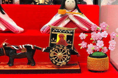 三五金彩親王六角ケース飾り